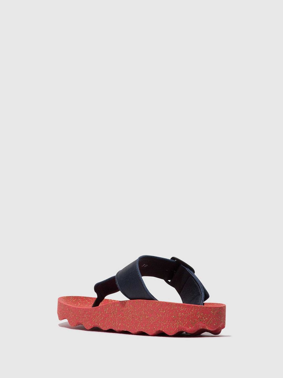 Women ASPORTUGUESAS Fuse | Slip-On Sandals Fuse Navy