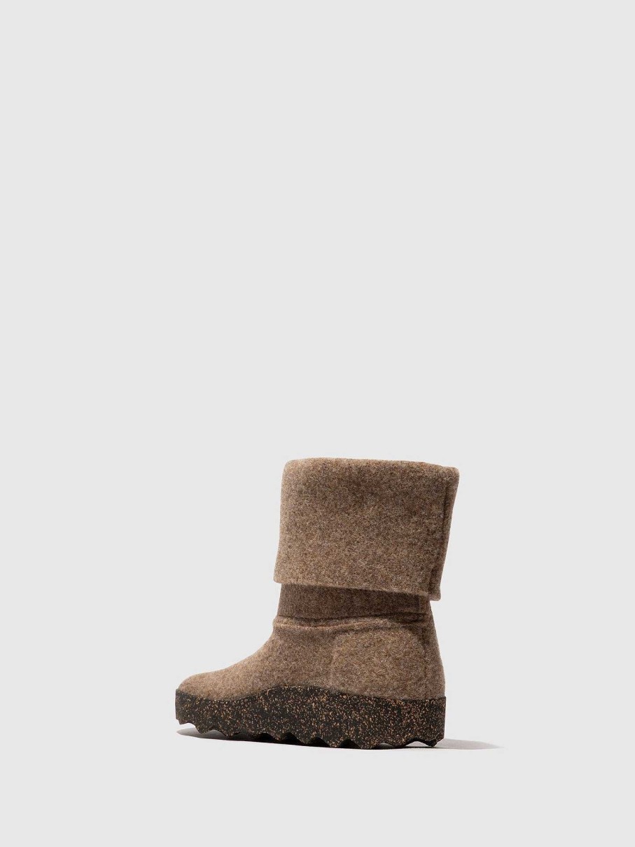 Women ASPORTUGUESAS Cady | Round Toe Boots Cady Taupe