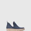 Men ASPORTUGUESAS City | Slip-On Trainers City Navy (Suede)