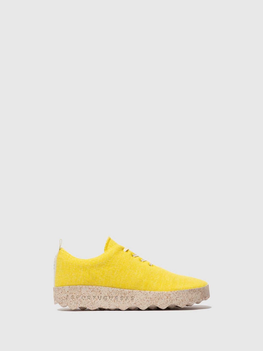 Women ASPORTUGUESAS Camp | Slip-On Shoes Camp Yellow Merino