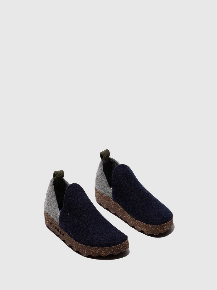 Men ASPORTUGUESAS City | Round Toe Shoes City M Navy/Grey