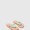 Women ASPORTUGUESAS Bumpy | Beach Flip-Flops Bumpy Pink & Mint Strap