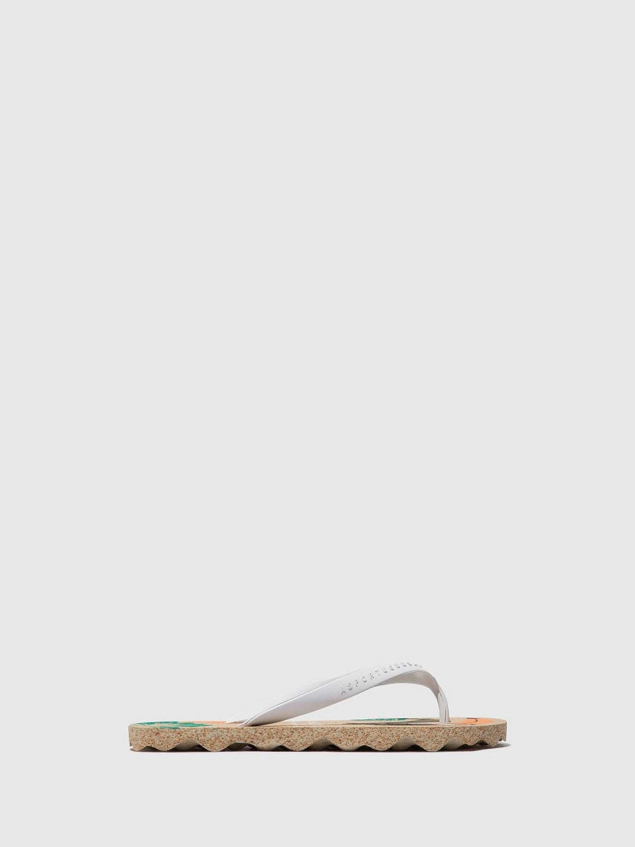 Women ASPORTUGUESAS Amazonia | Beach Flip-Flops Amazonia Natural & White Strap