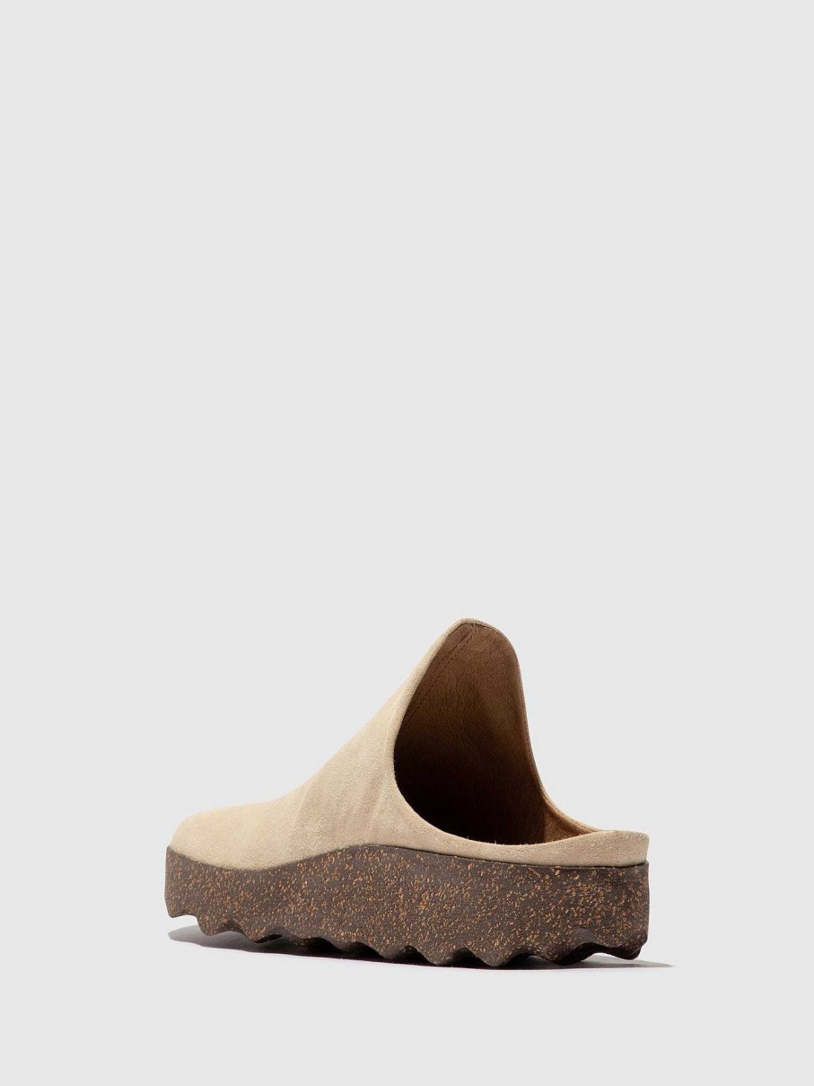 Men ASPORTUGUESAS Clay | Slip-On Mules Clay Beige (Suede)