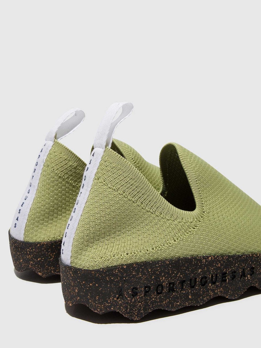 Women ASPORTUGUESAS Care | Slip-On Trainers Care Khaki