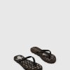 Men ASPORTUGUESAS Turtle | Beach Flip-Flops Turtle Black Rubber Strap