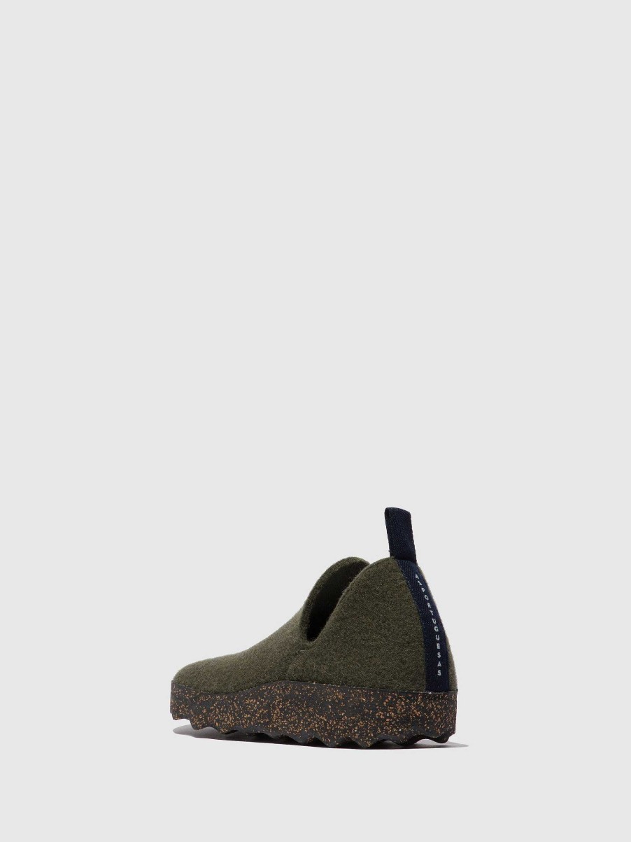 Men ASPORTUGUESAS City | Round Toe Shoes City Military Green