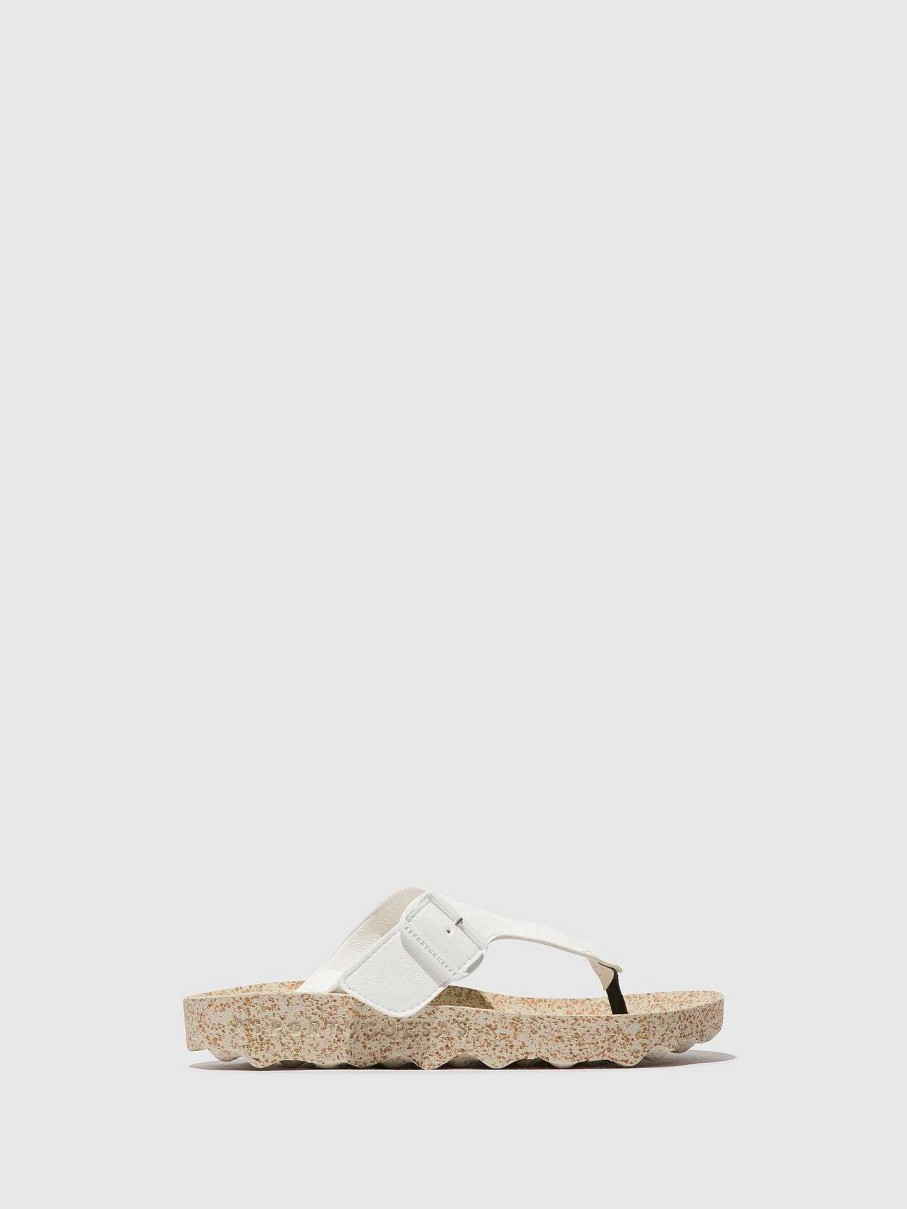 Women ASPORTUGUESAS Fuse | Slip-On Sandals Fuse White