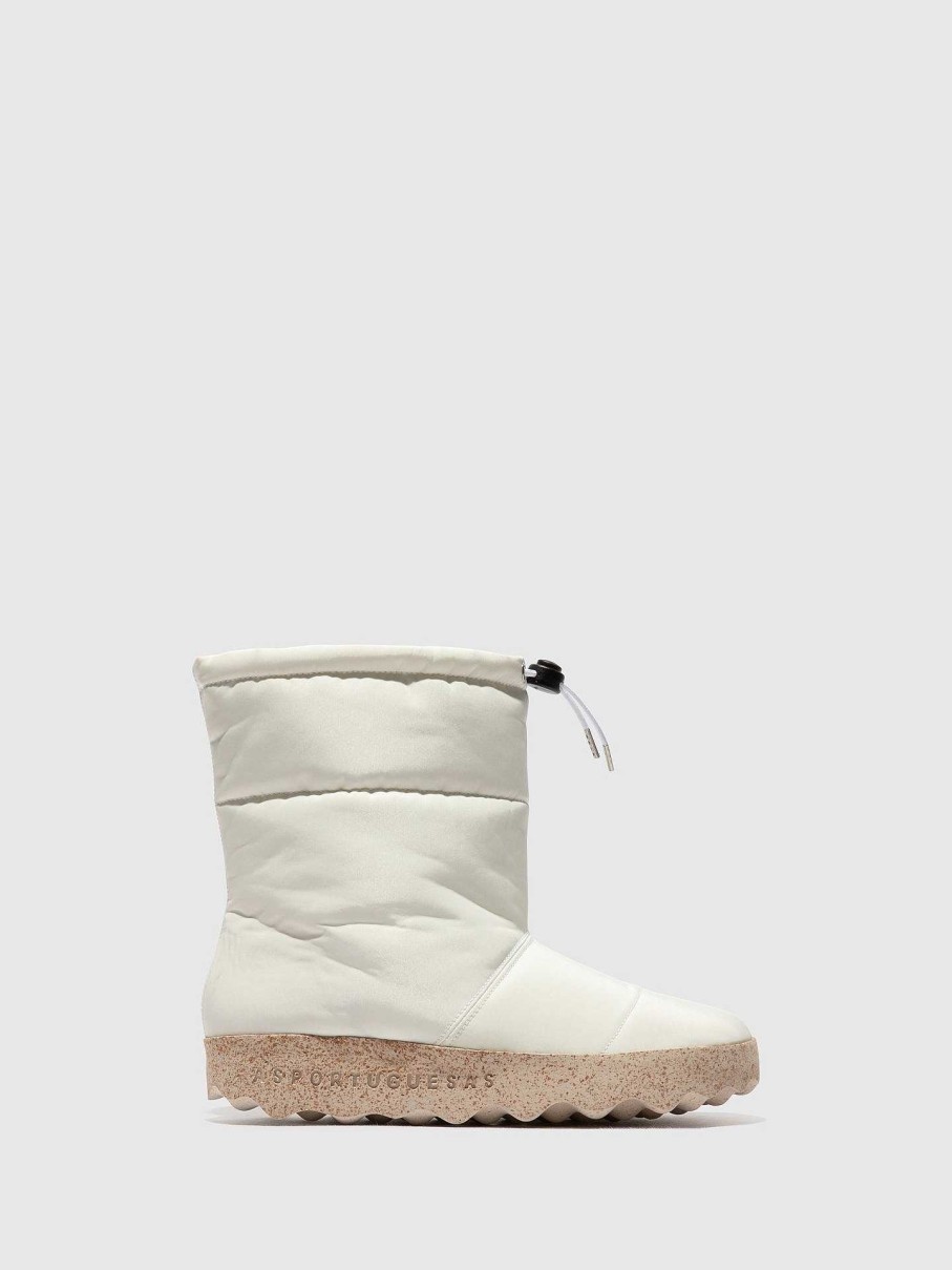 Women ASPORTUGUESAS Cale | Fluff Boots Cale White