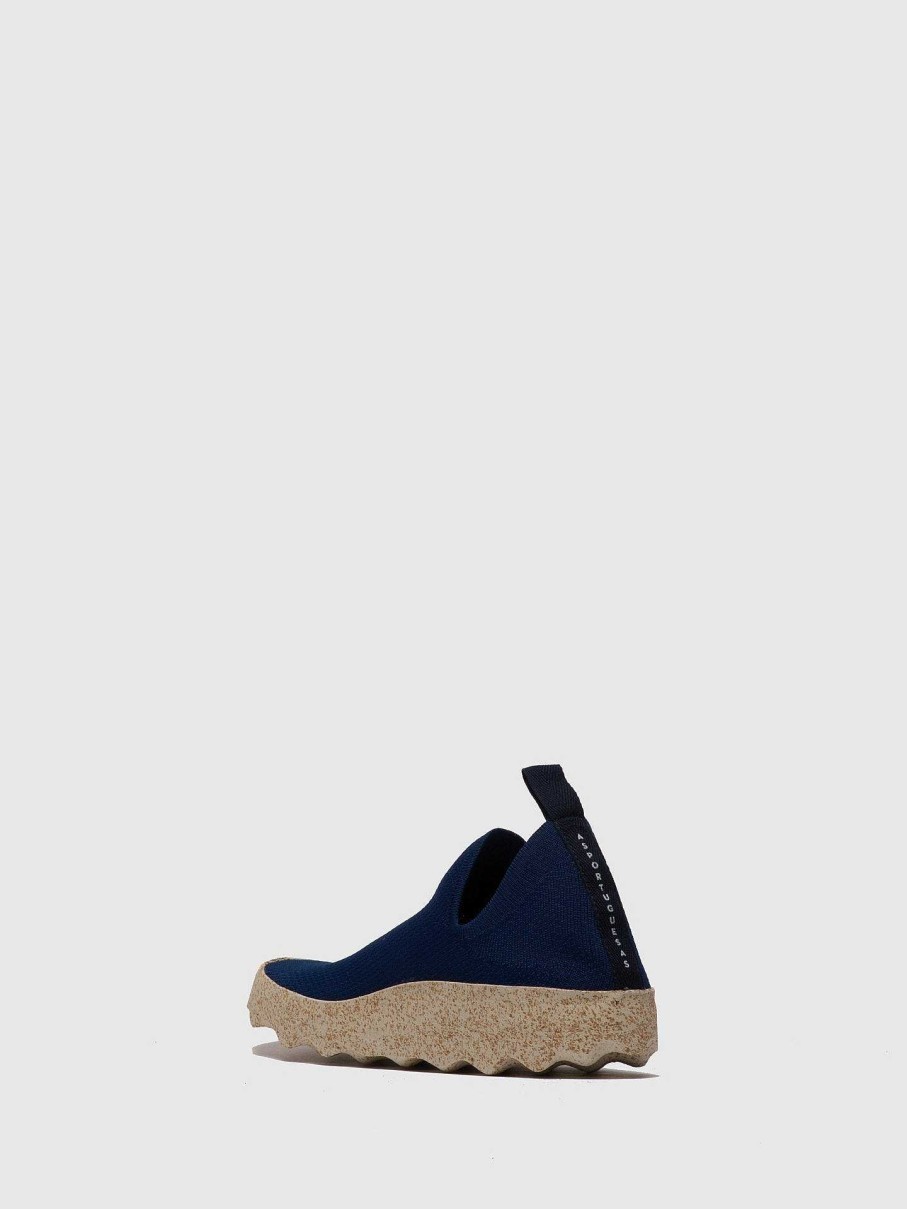 Men ASPORTUGUESAS Care | Elasticated Trainers Care Navy