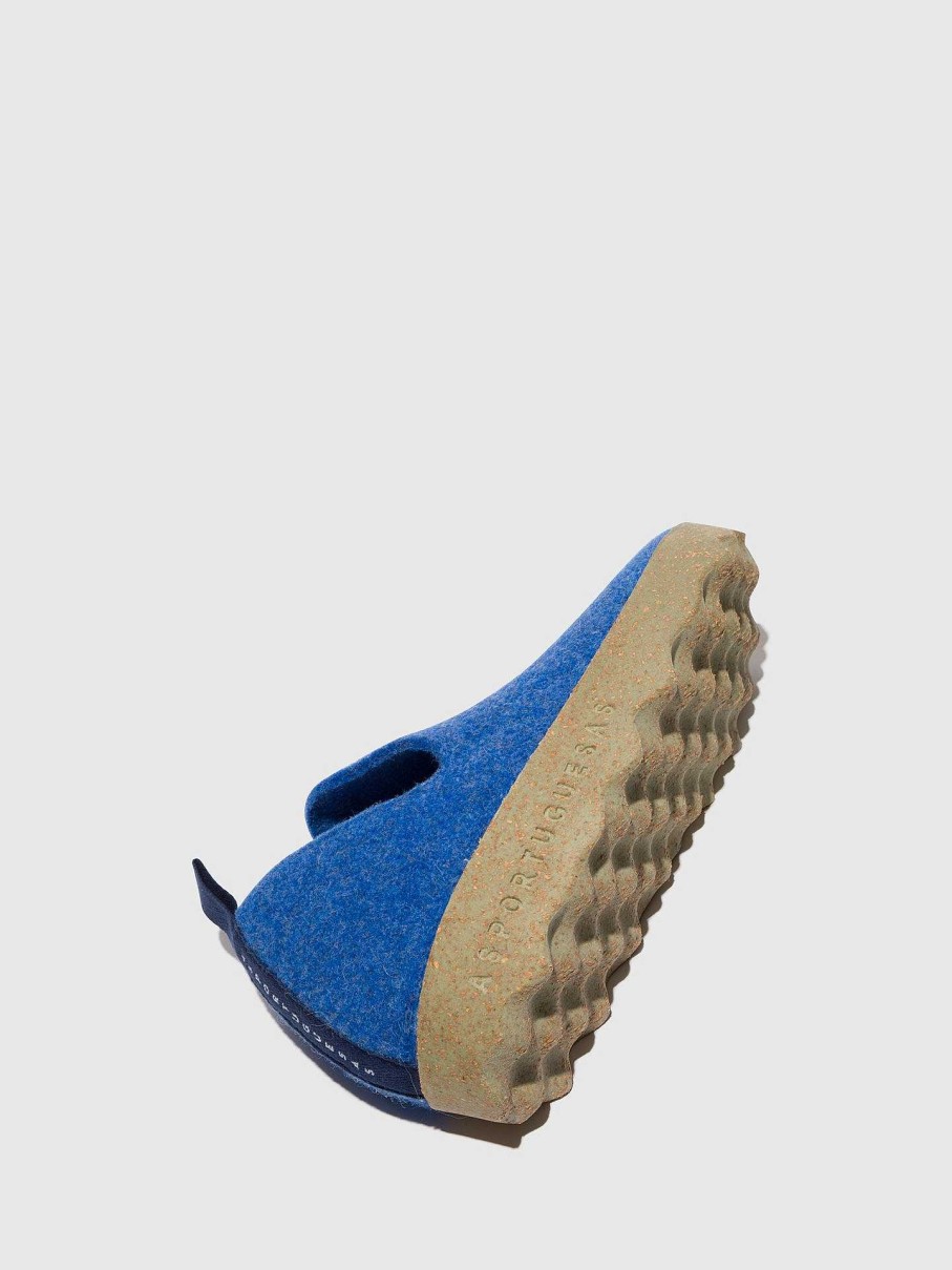 Men ASPORTUGUESAS City | Round Toe Shoes City Blue