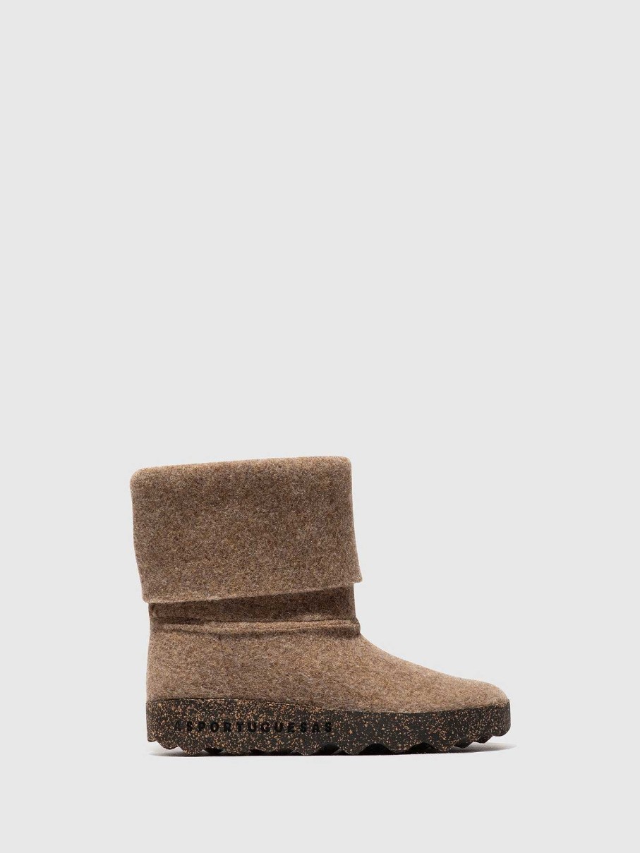 Women ASPORTUGUESAS Cady | Round Toe Boots Cady Taupe