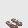 Women ASPORTUGUESAS Base | Beach Flip-Flops Base White/Rubber Strap