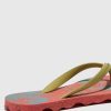 Women ASPORTUGUESAS Amazonia | Beach Flip-Flops Amazonia Red & Mlt. Gold Strap