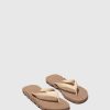 Women ASPORTUGUESAS Bumpy | Beach Flip-Flops Bumpy Brown & Cream Strap