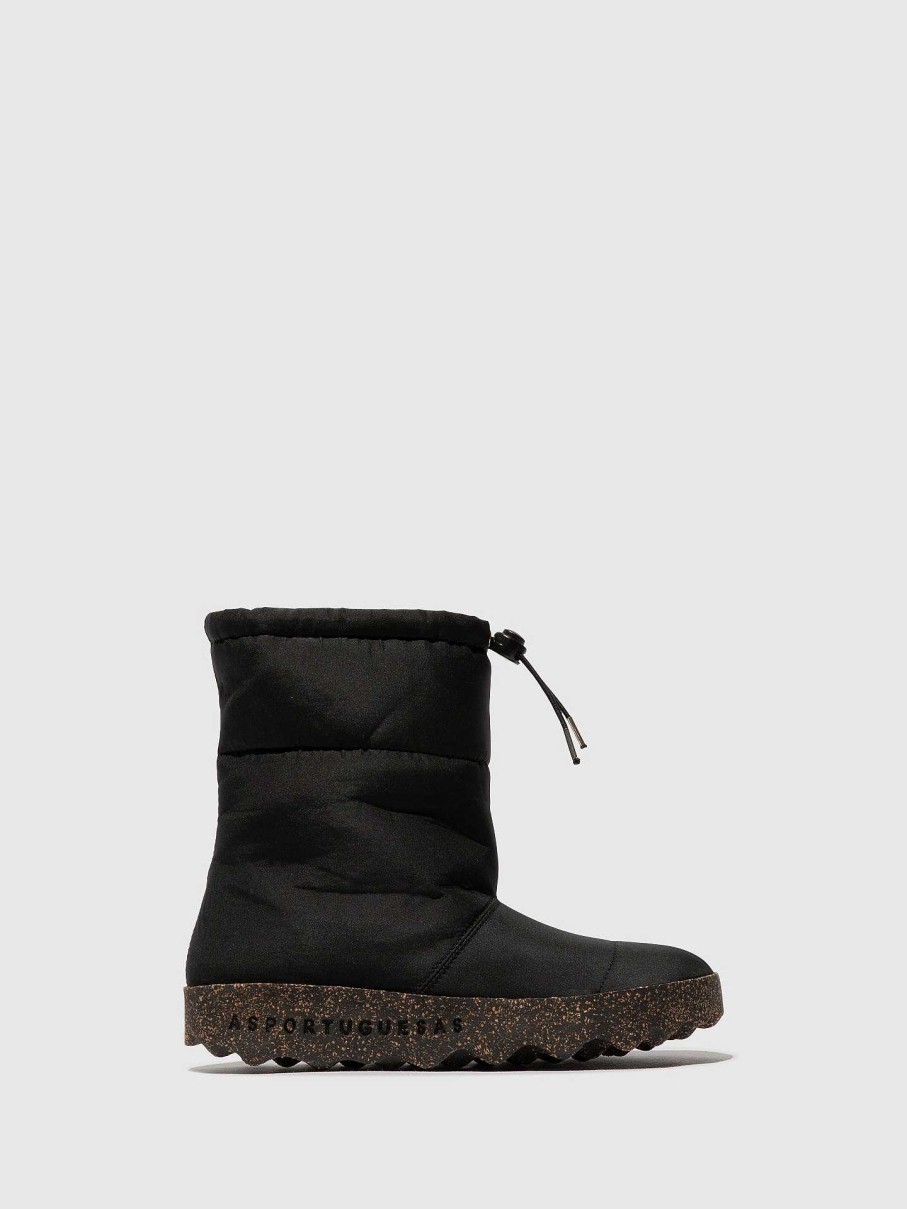 Women ASPORTUGUESAS Cale | Fluff Boots Cale Negro