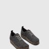 Men ASPORTUGUESAS Camp | Lace-Up Trainers Camp Black Merino Wool