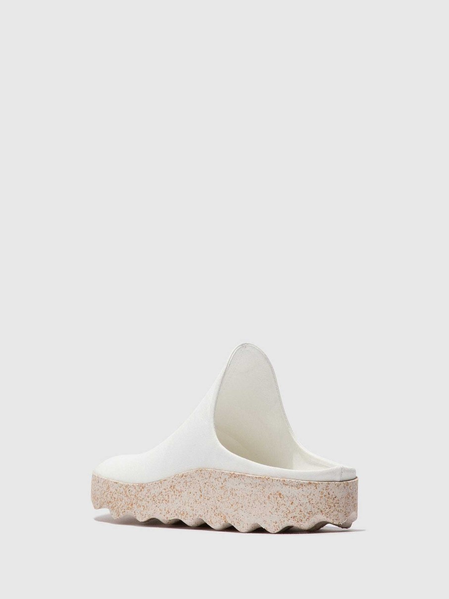 Women ASPORTUGUESAS Clay | Slip-On Mules Clay White