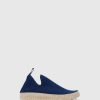 Women ASPORTUGUESAS Care | Elasticated Trainers Care Navy S.Cafe Stretch