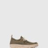 Men ASPORTUGUESAS Chat | Slip-On Shoes Chat Military Green Hemp