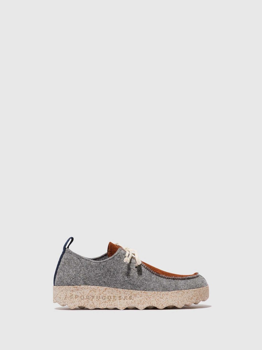 Men ASPORTUGUESAS Chat | Lace-Up Shoes Chat Concrete/Brown