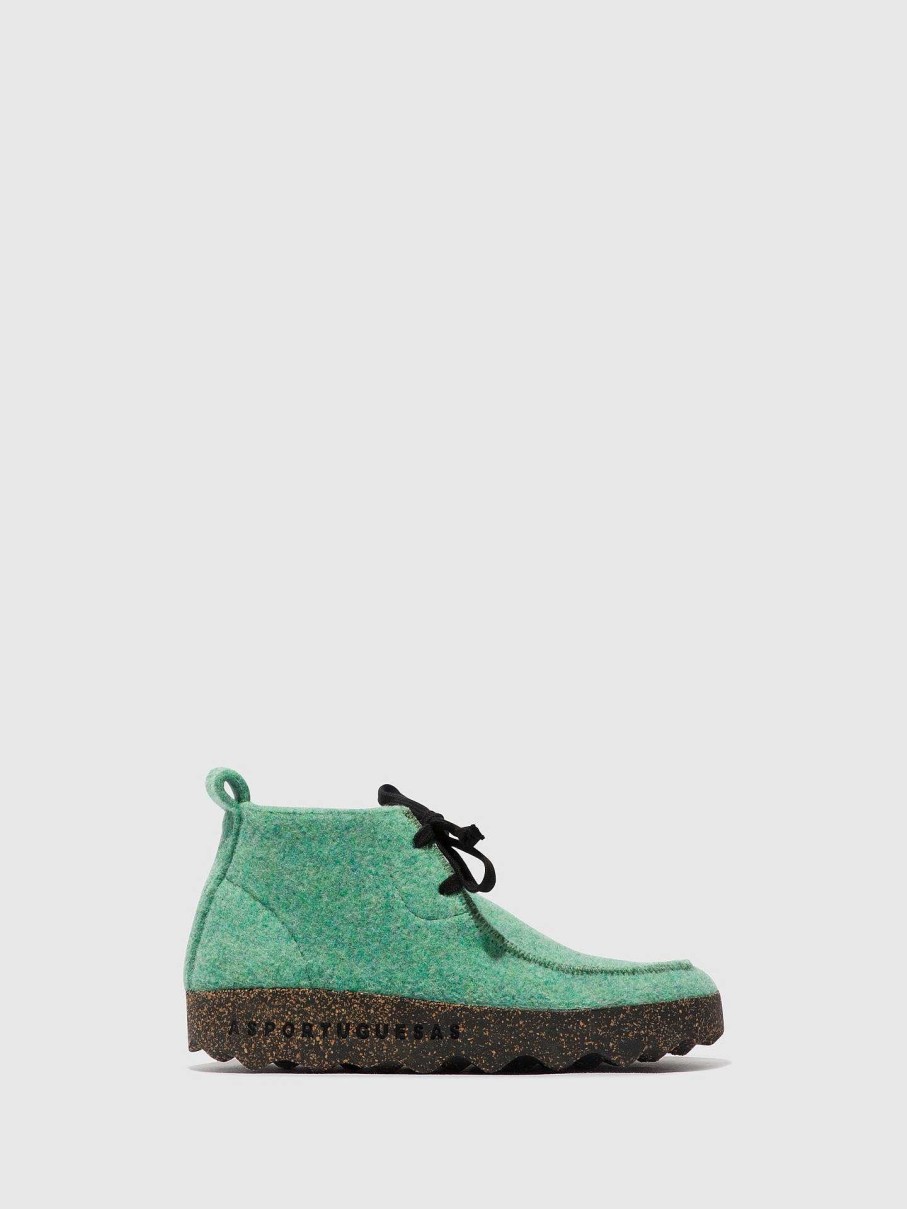 Women ASPORTUGUESAS Cody | Lace-Up Ankle Boots Cody Green