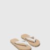 Women ASPORTUGUESAS Bumpy | Beach Flip-Flops Bumpy Natural & White Strap