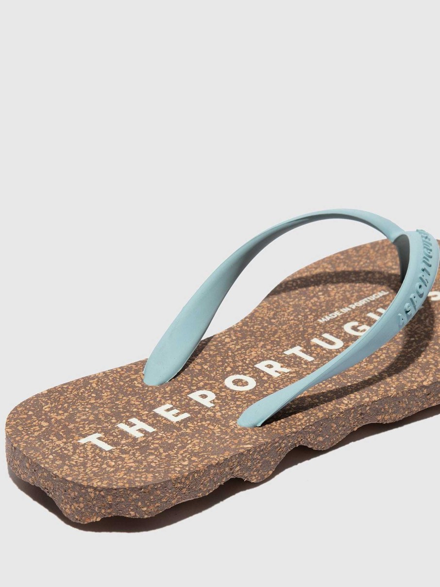 Women ASPORTUGUESAS Base | Beach Flip-Flops Base Cloud Rubber Strap